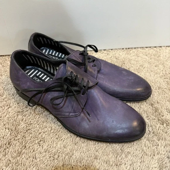 Dolce & Gabbana Shoes Mens Size 5 Leather Dress Lace Up Made In Italy Formal - Picture 3 of 9